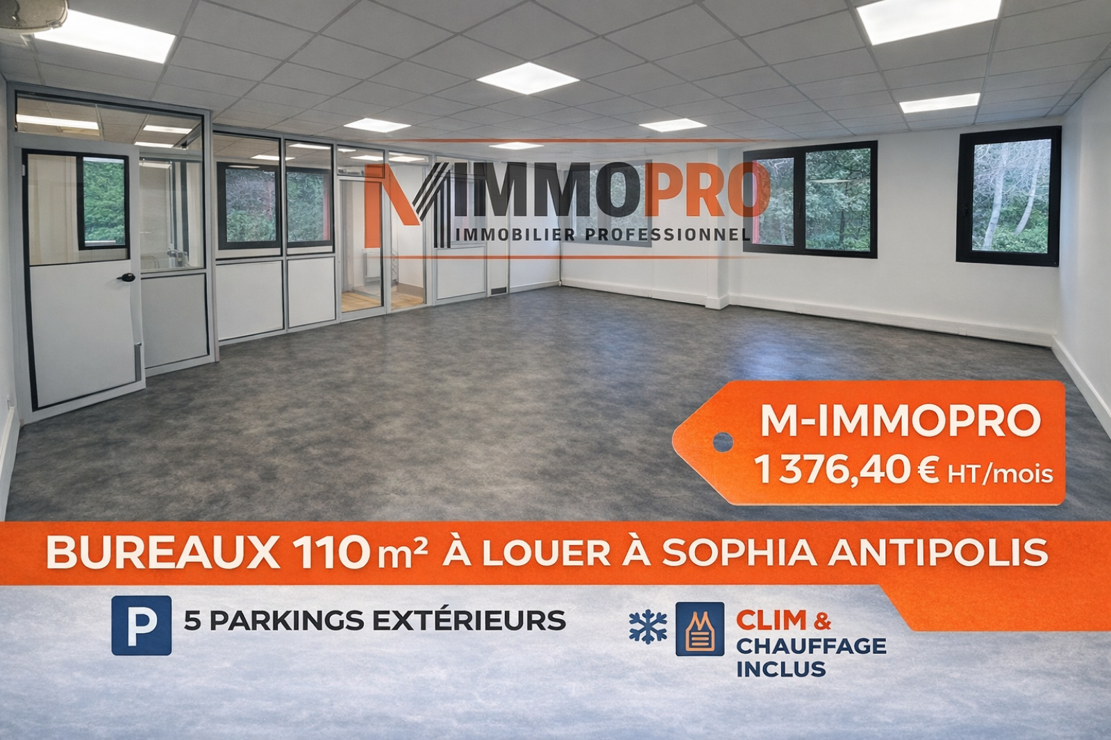 Image_1, Bureaux, Valbonne, ref :1037