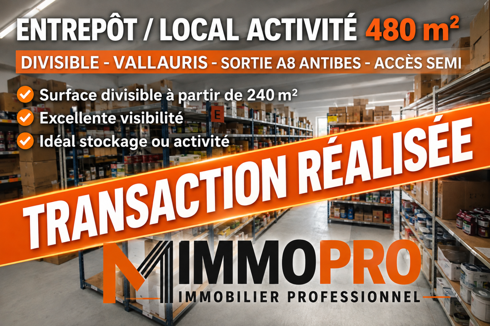 Image_1, Local d'activite, Vallauris, ref :995