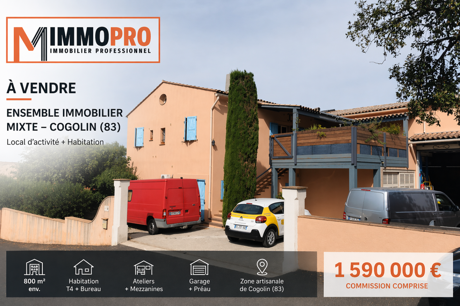 Image_1, Local d'activite, Cogolin, ref :1058