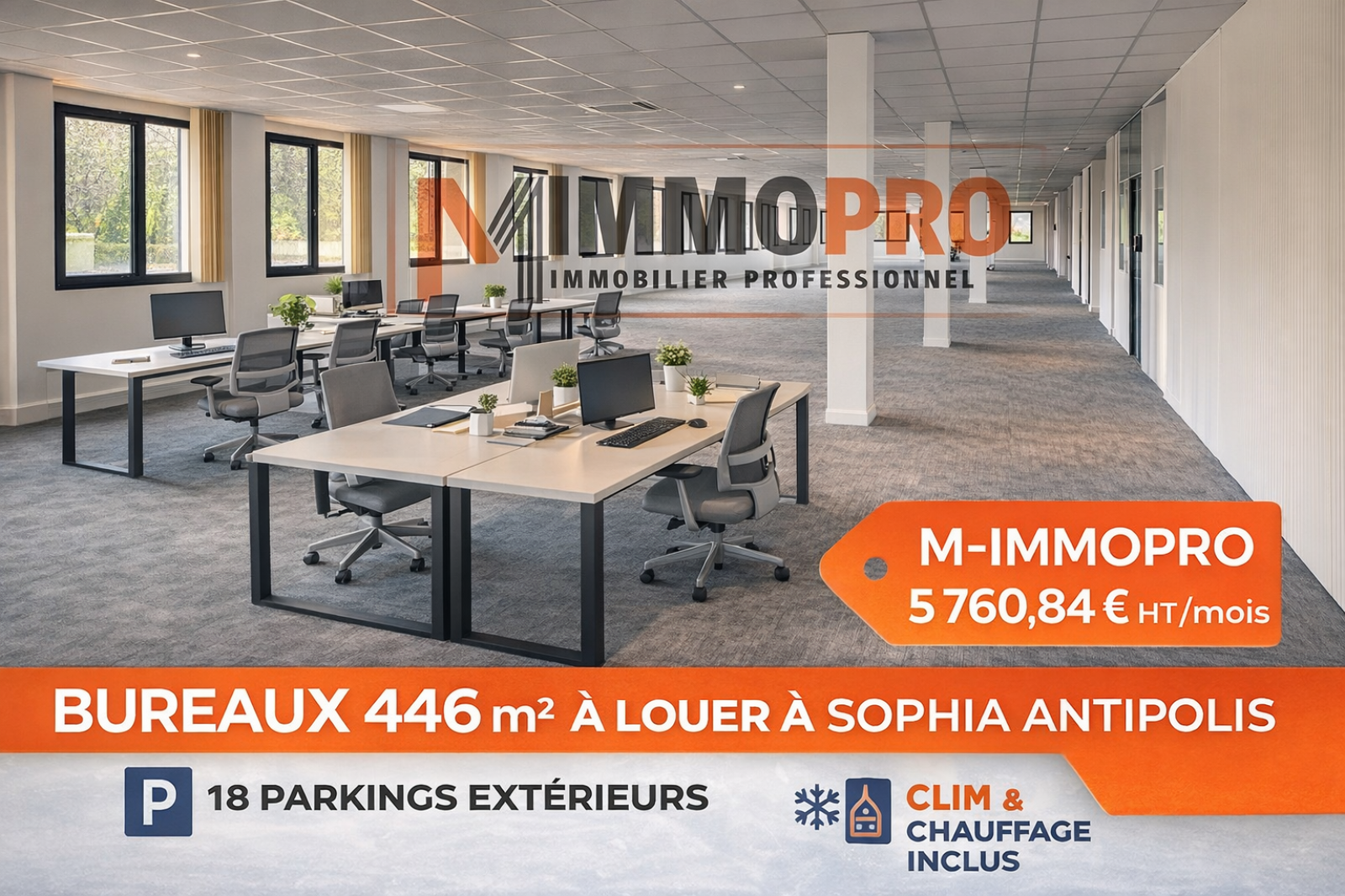 Image_1, Bureaux, Valbonne, ref :1036